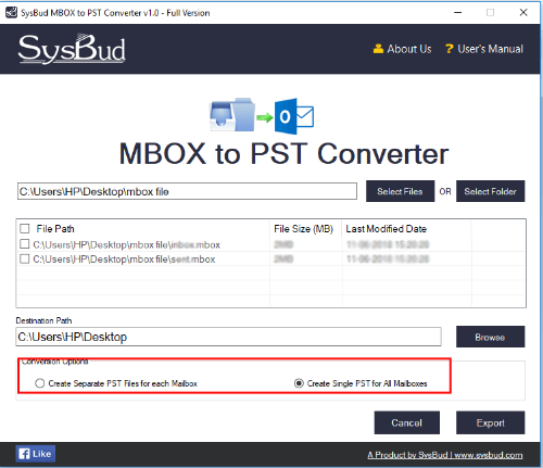 how mbox to pst conversion done.